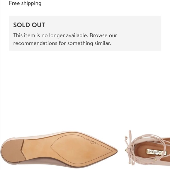 Halogen ‘Owen’ Pointy Toe Ghillie Flat Shoes - Picture 6 of 9